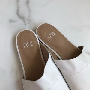 eileen fisher ty washed leather slide